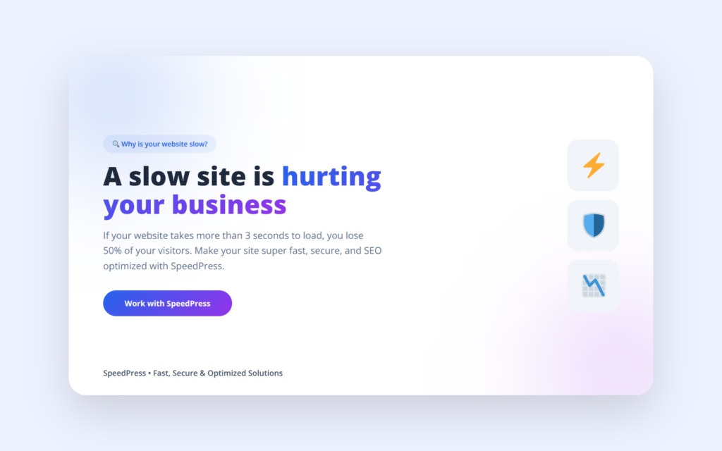 Slow website impact on business performance and user experience