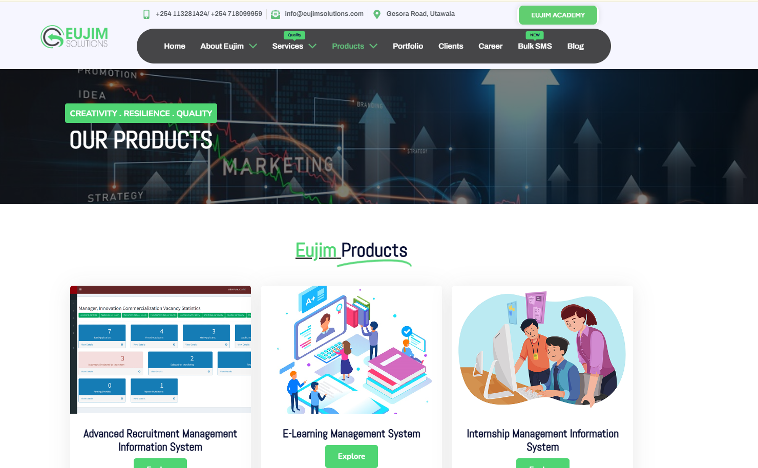 Worepress maintenance for eujimsolutions